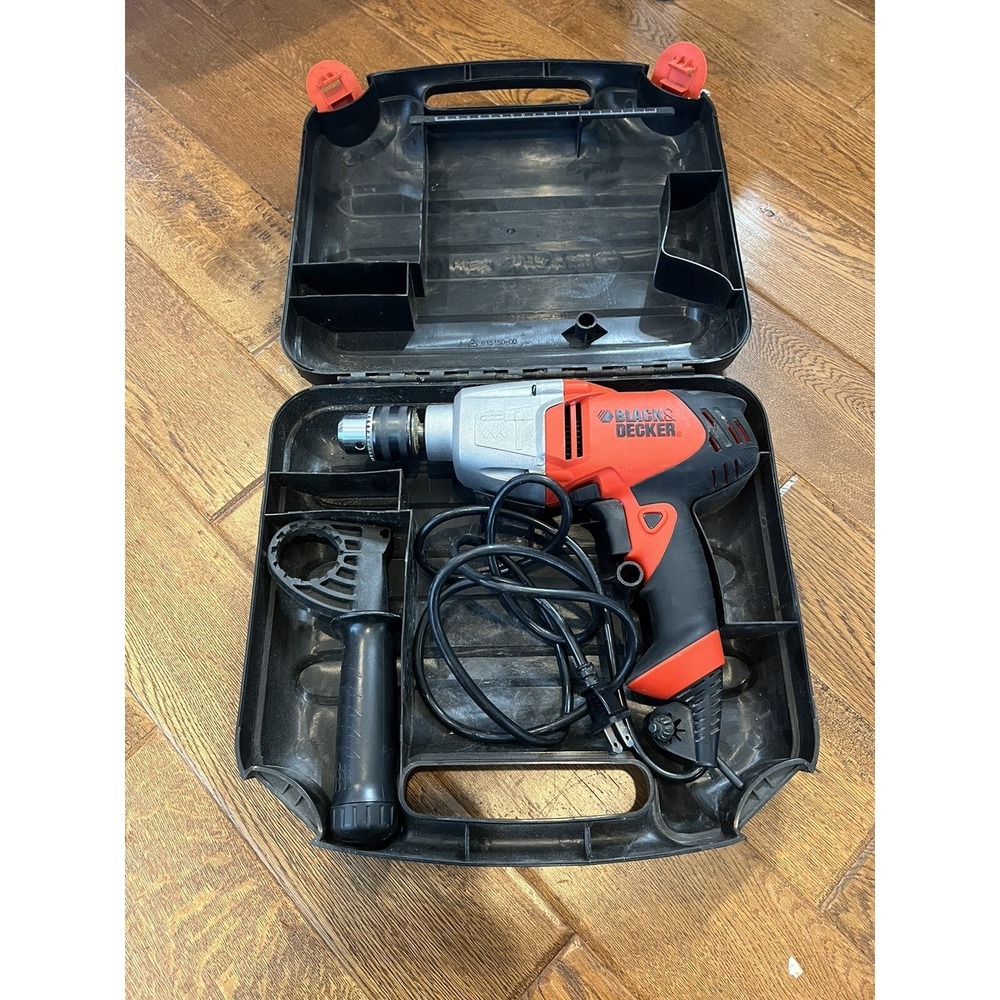 Black & Decker DR600 1/2" Hammer Drill with‎ Case & Chuck Key?